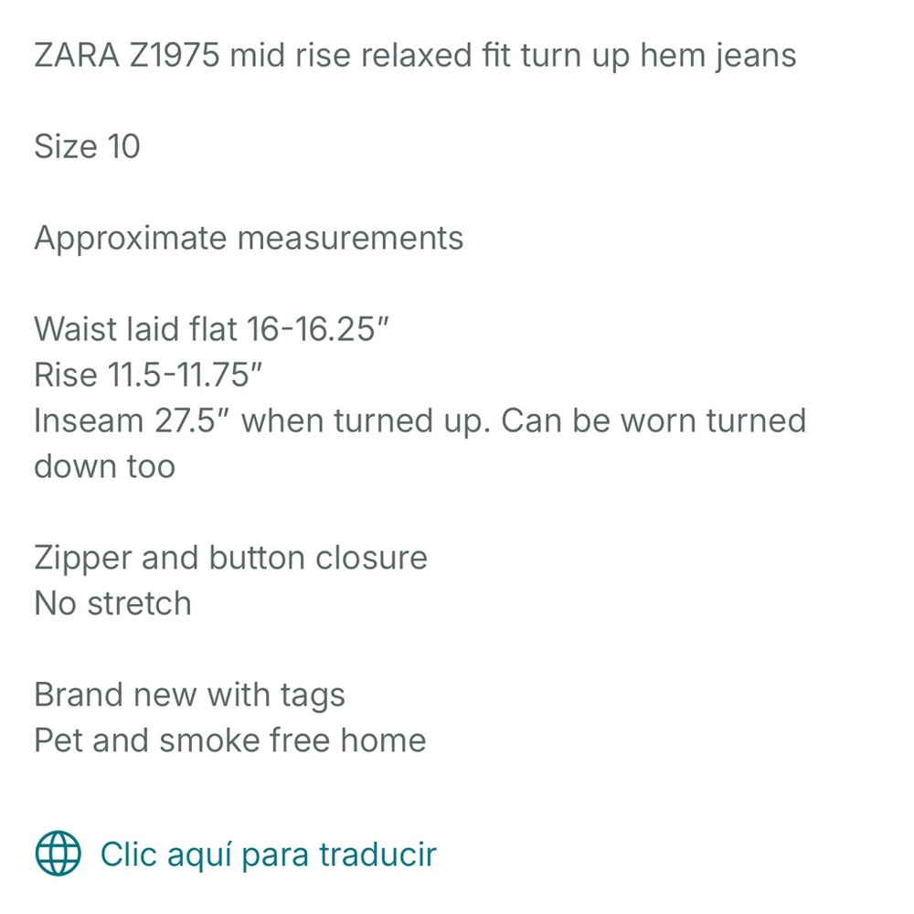 Zara Women Relaxed Light Blue Washed Jeans - Picture 8 of 8